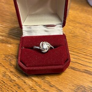 Silver and Rose Gold pandora ring